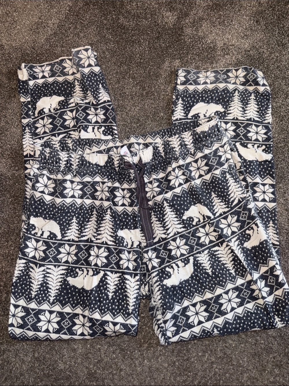 Old Navy Navy and White Polar Bear Print Pajama Pants